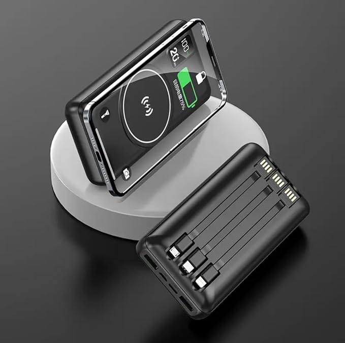 20000mAh Magnetic Power Bank – Wireless, Fast Charging, LED, Portable