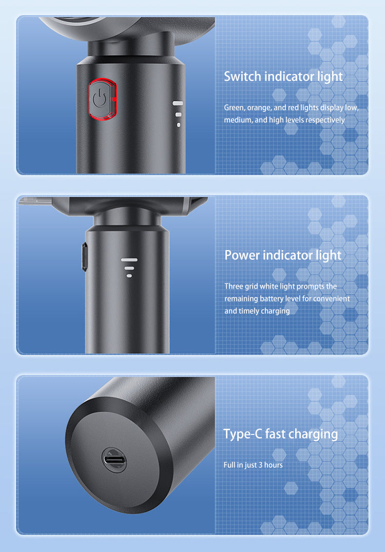 Cordless Handheld Vacuum – 15000Pa Suction for Home, Car & Pet Hair