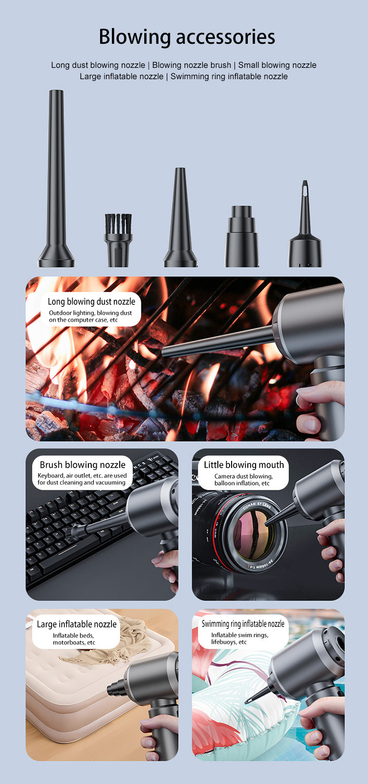 Cordless Handheld Vacuum – 15000Pa Suction for Home, Car & Pet Hair