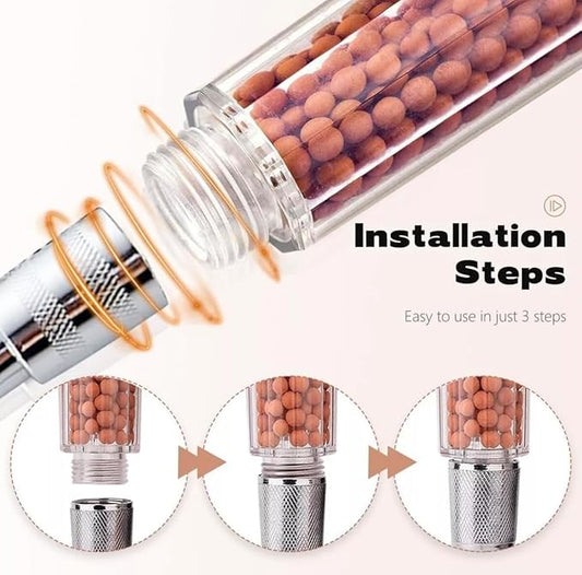 GRANDx Handheld Shower – Water-Saving, Filter Beads, 3 Spray Modes