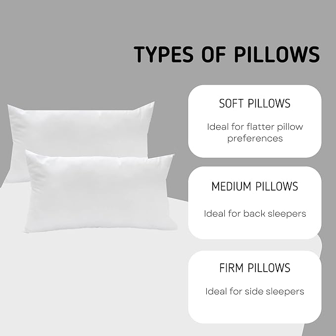 GRANDx 2-Pack Firm Microfiber Pillows – Orthopedic & Hypoallergenic