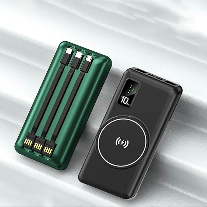 20000mAh Magnetic Power Bank – Wireless, Fast Charging, LED, Portable