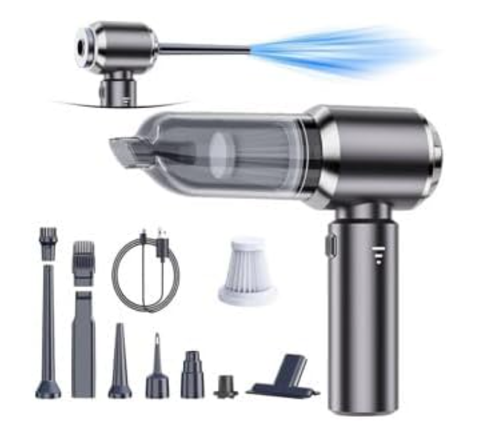 Handheld Vacuum Cleaner Cordless, 15000Pa Powerful Suction, Portable and Lightweight Car Vacuum Cleaner, Wireless Car Cleaner Used for Pet Hair, Car, Home, Office, Kitchen, Stairs